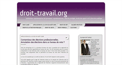 Desktop Screenshot of droit-travail.org