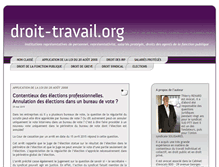 Tablet Screenshot of droit-travail.org